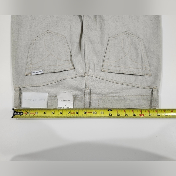 CALVIN KLEIN JEANS TYSON NATURAL RELAXED FIT WIDE LEG GRAY SIZE 34x30 NWT - Picture 7 of 9